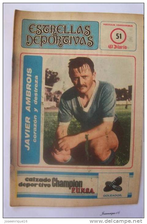 URUGUAY FUTBOL, FOOTBALL. JAVIER AMBROIS (NACIONAL). MAGAZINE, REVISTA DEPORTIVA N° 51 1978 - [1] Fino Al 1980