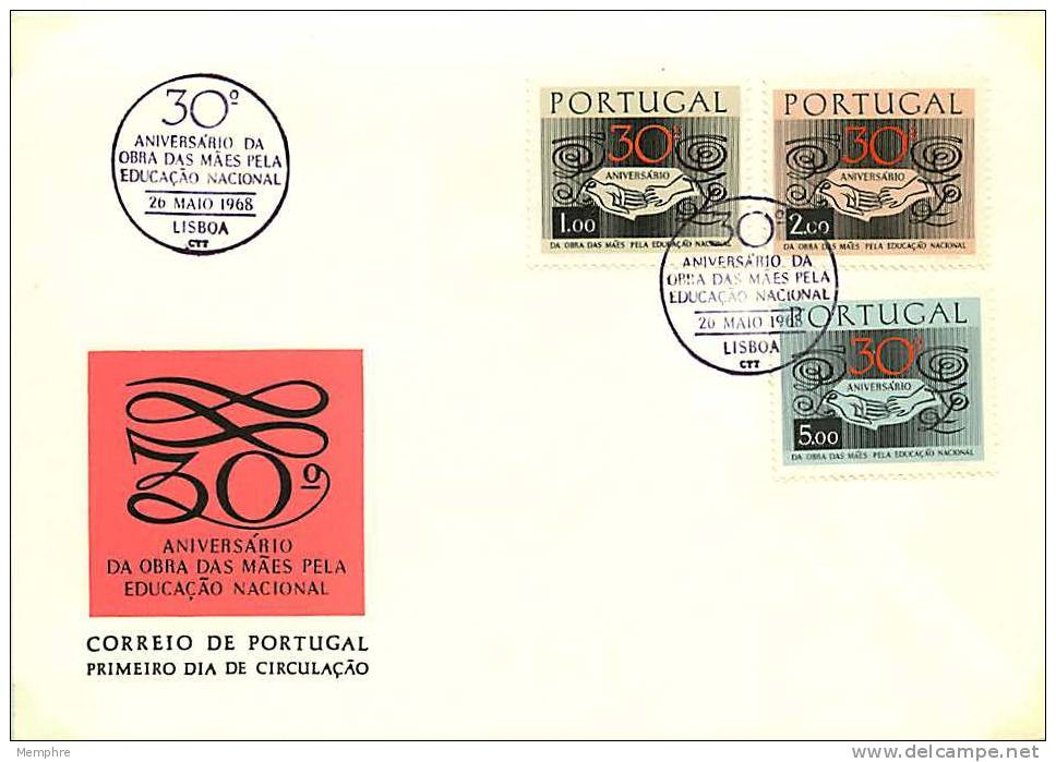 1968  Oeuvre Des Mères Pour L'éducation Nationale - FDC