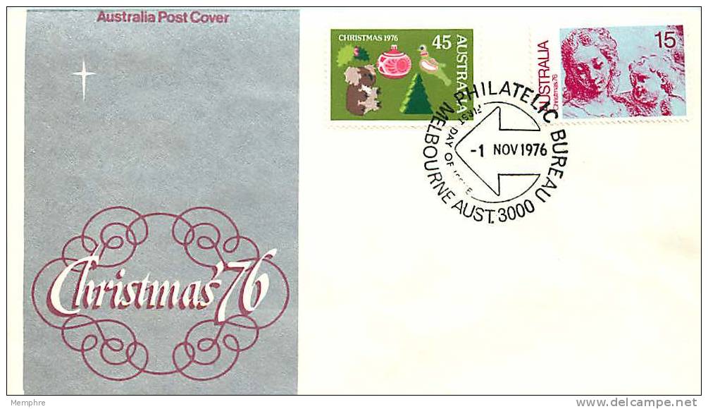 1976    Official FDC   Christmas - FDC