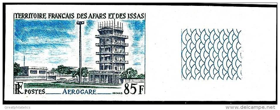 AFARS & ISSAS 1969 AIRPORT /PLANES/AVIATION SC# 333 IMPERF Nondentele MNH ** Neuf (DEB01) - Unused Stamps