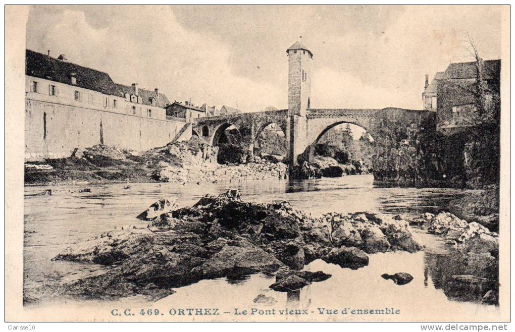 64 Orthez Le Pont Vieux Vue D'Ensemble - Orthez