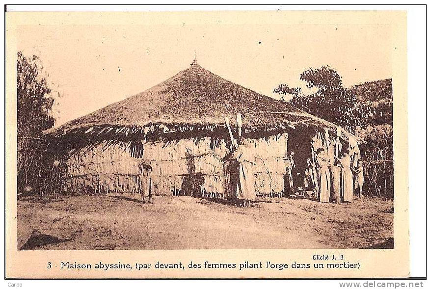 ÉTHIOPIE - 3 - Maison Abyssine. - Äthiopien