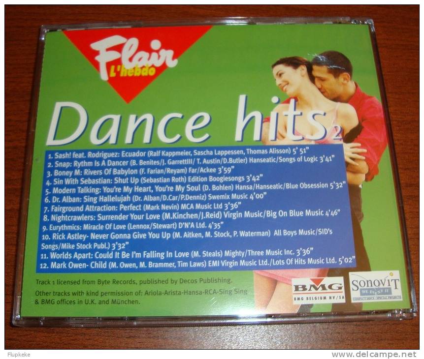 Cd Dance Hits 2 Ecuador Sing Hallelujah Sash Snap Boney M Sin With Sebastian Eurythmics Astley World Apart Dr Alban - Dance, Techno & House