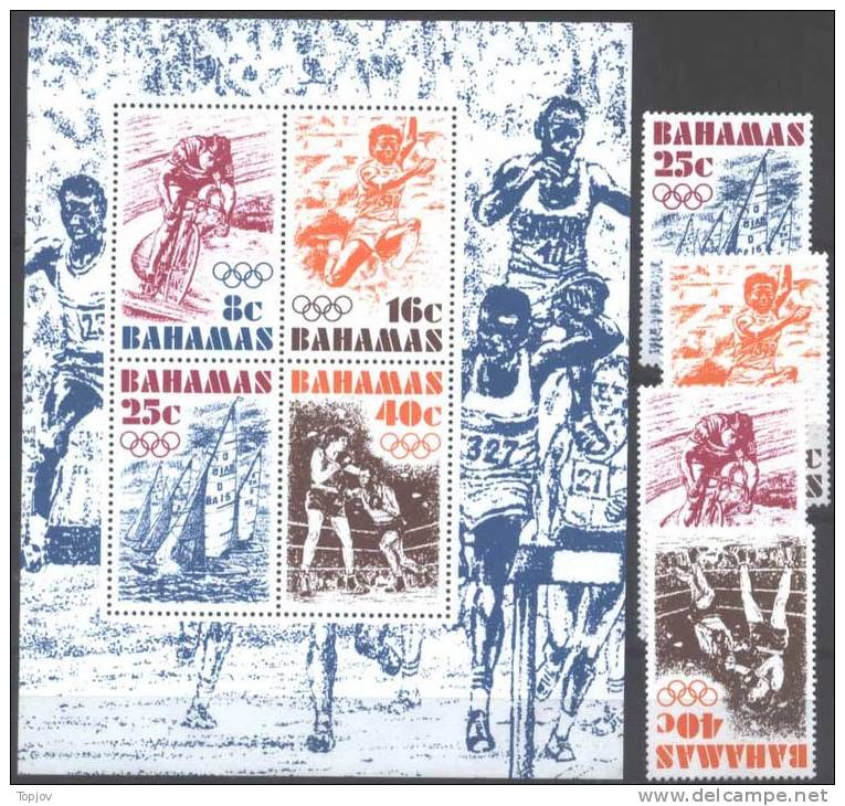 BAHAMAS - Olympic Games -  Cycling, Running, Sailing, Boxing  - **MNH - 1986 - Verano 1976: Montréal