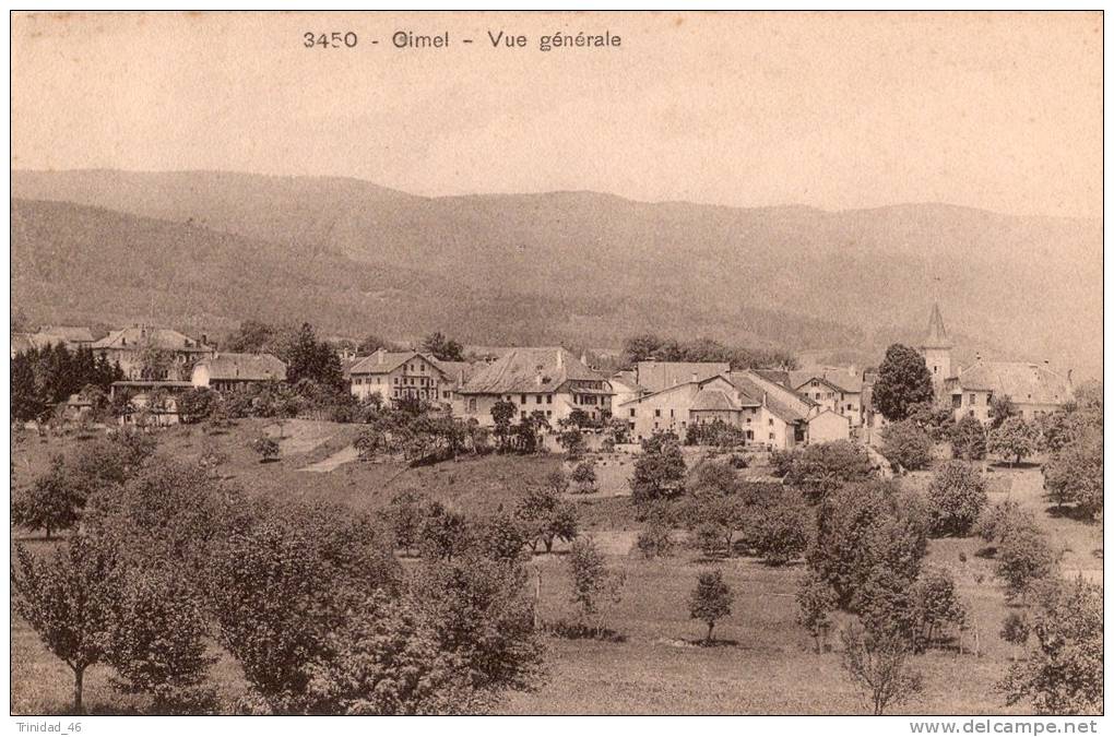 GIMEL  SUISSE  ( VUE GENERALE )  NO 3450 - Gimel