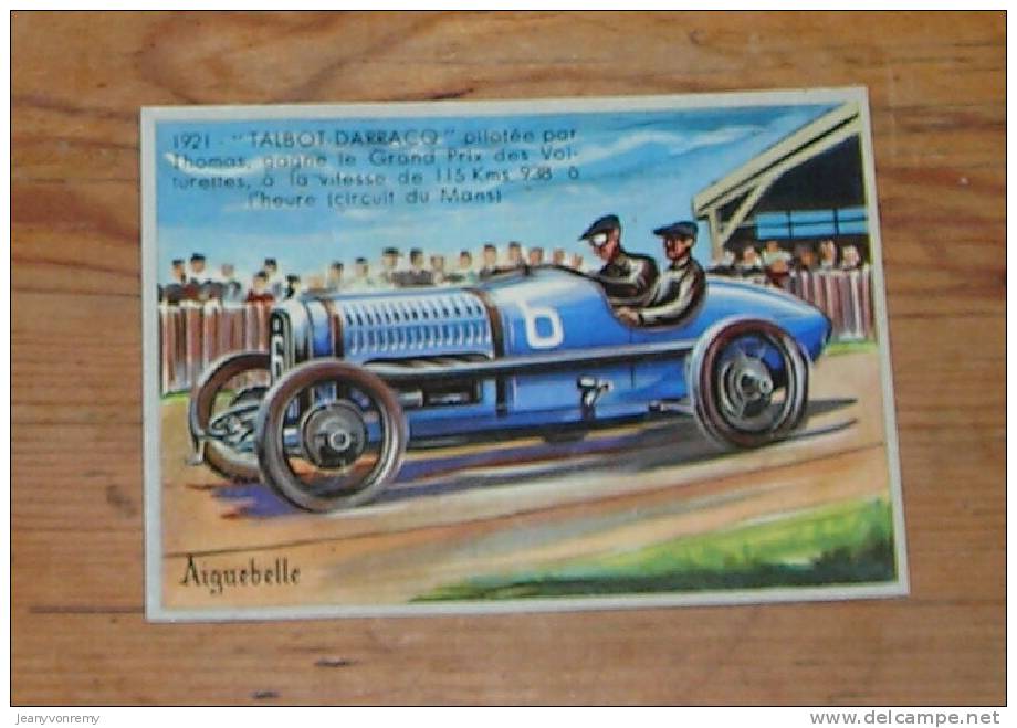 Chromo Chocolat  Aiguebelle N° 131 - Talbot-Darracq 1921. - Aiguebelle