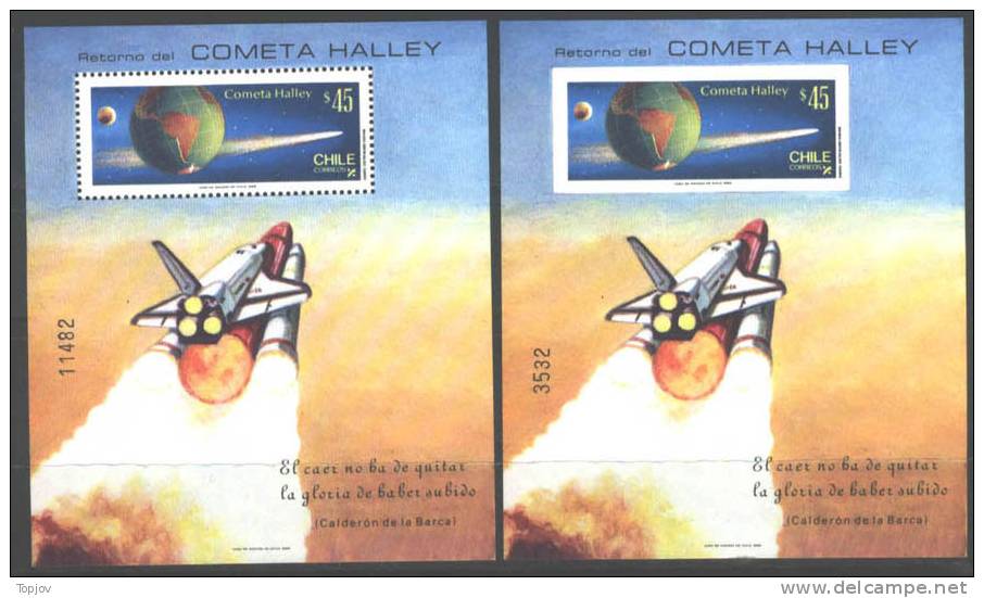 CHILE - HALLEY COMET - COMETA HALLEY  - **MNH - 1985 - Cat.57 E - Südamerika