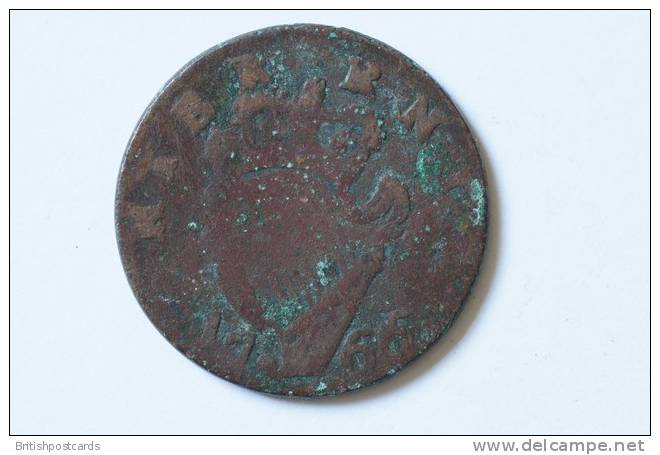 Irealnd - George III - Half Penny - 1766 Contempory Forgery - Ireland