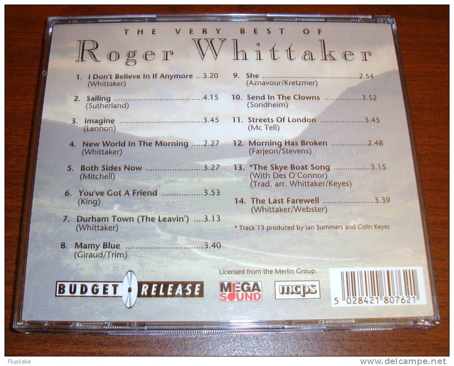 Cd The Very Best Of Roger Whittaker - Verzameluitgaven