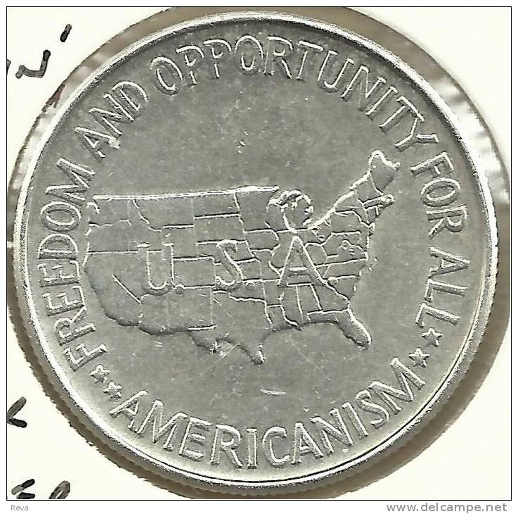 UNITED STATES USA  1/2 DOLLAR MAP OF USA FRONT CARVER MAN  BACK 1952 AG SILVER EF KM200  READ DESCRIPTION!! - Commemoratives
