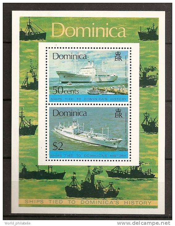 Dominique Dominica 1975 N° BF 32 ** Marine, Histoire De La Marine, Bateaux - Dominica (1978-...)