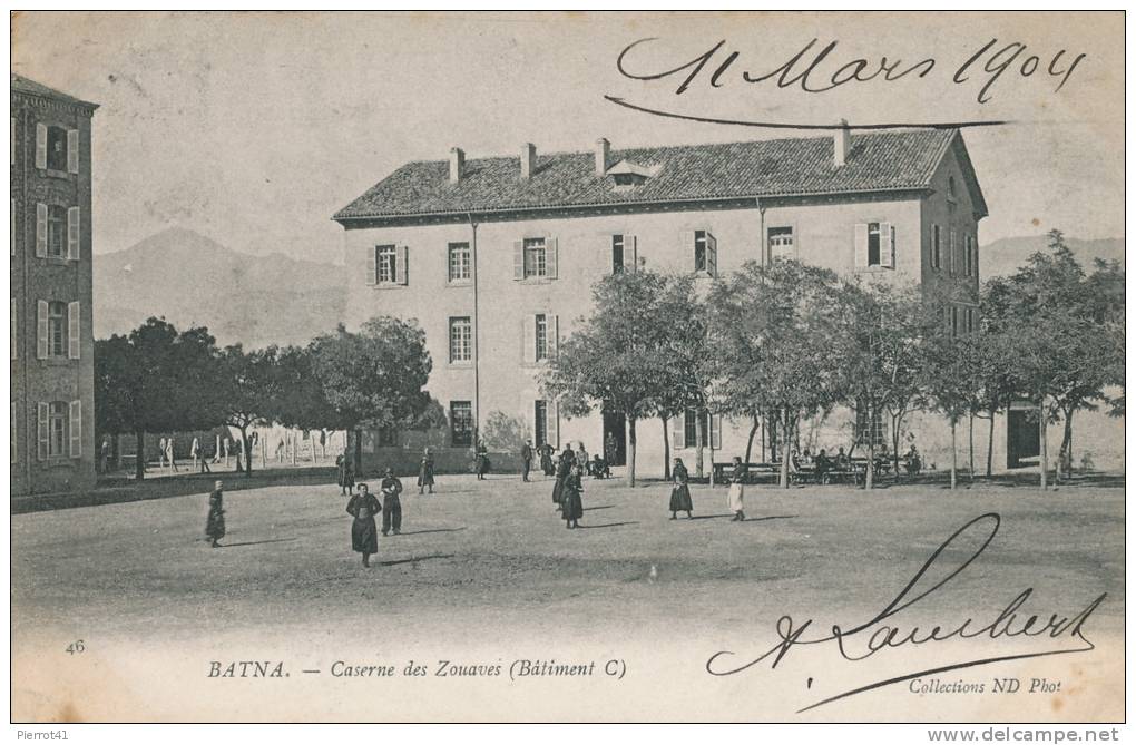 ALGÉRIE - MILITARIA -  BATNA - Caserne Des Zouaves (Bâtiment C) - Batna