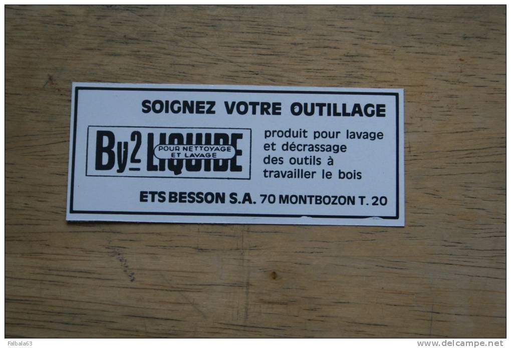 PUB 1970 BESSON MONTBOZON Haute Saône (70) - Advertising