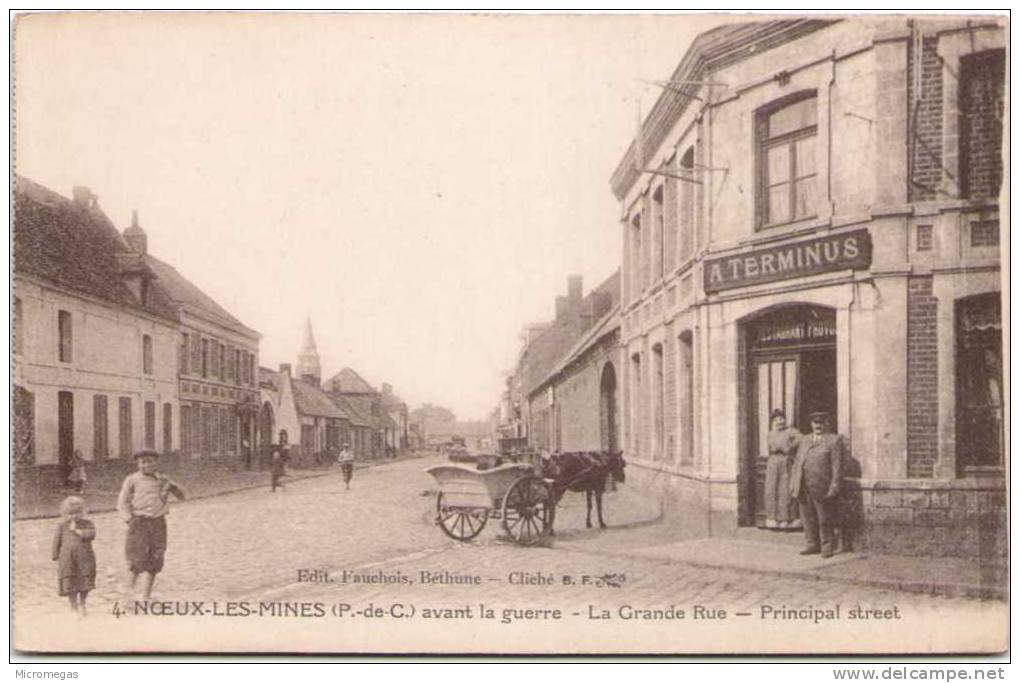 NOEUX-les-MINES Avant La Guerre - La Grande Rue - Noeux Les Mines