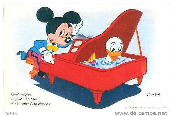 WALT DISNEY Mickey Mouse  Quel Doigté Je Joue "la Mer" Et J'entends Le Clapotis - Comics