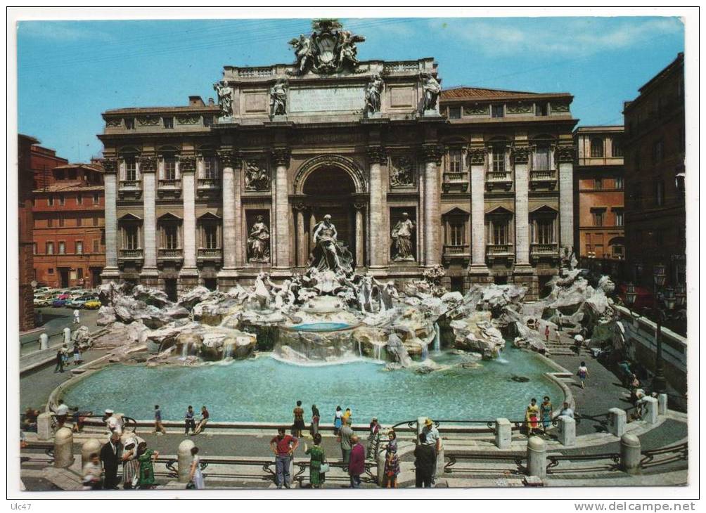 - ROMA. - Fontana Di Trevi - Fontaine De Trevi -  Timbre - Scan Verso - - Fontana Di Trevi