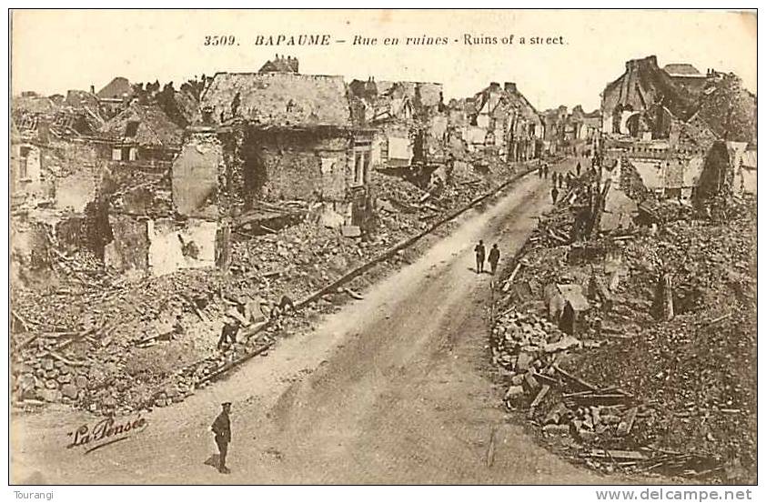 Pas-de-Calais : R 62 202 : Bapaume  -  Ruines - Bapaume