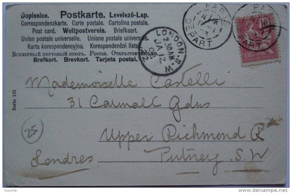 1922 FRANCE POSTCARD PARIS TO LONDON ENGLAND - Covers & Documents