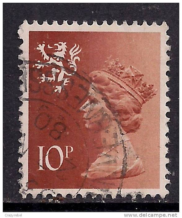 SCOTLAND GB 1980 10p ORANGE BROWN USED MACHIN STAMP SG S30 (D144) - Escocia