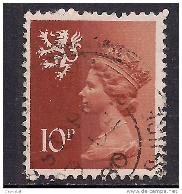 SCOTLAND GB 1980 10p ORANGE BROWN USED MACHIN STAMP SG S30(D337) - Schotland