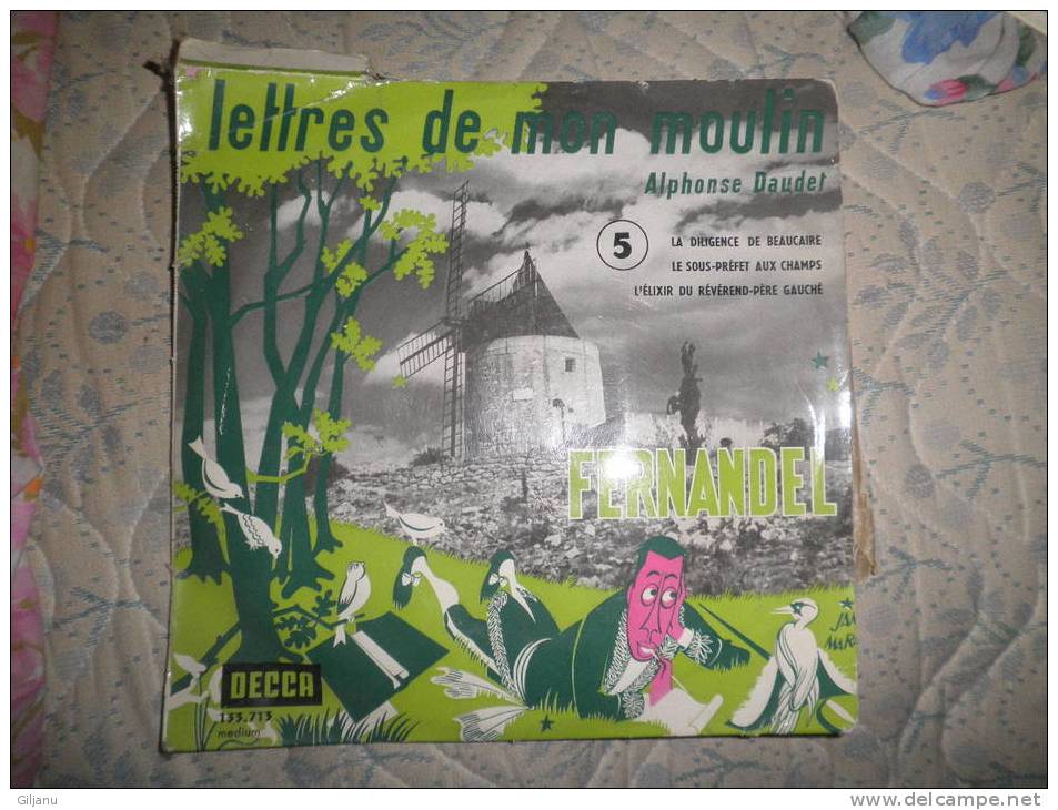 33 T  LETTRES DE MON MOULIN  FERNANDEL - Children