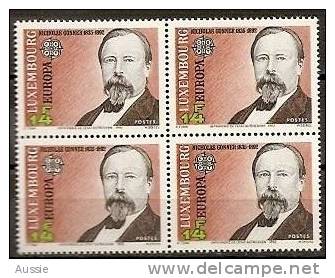 Cept 1992 Luxembourg Yvertn° 1243-44 *** MNH Cote 40 Euro Bloc De Quatre - 1992