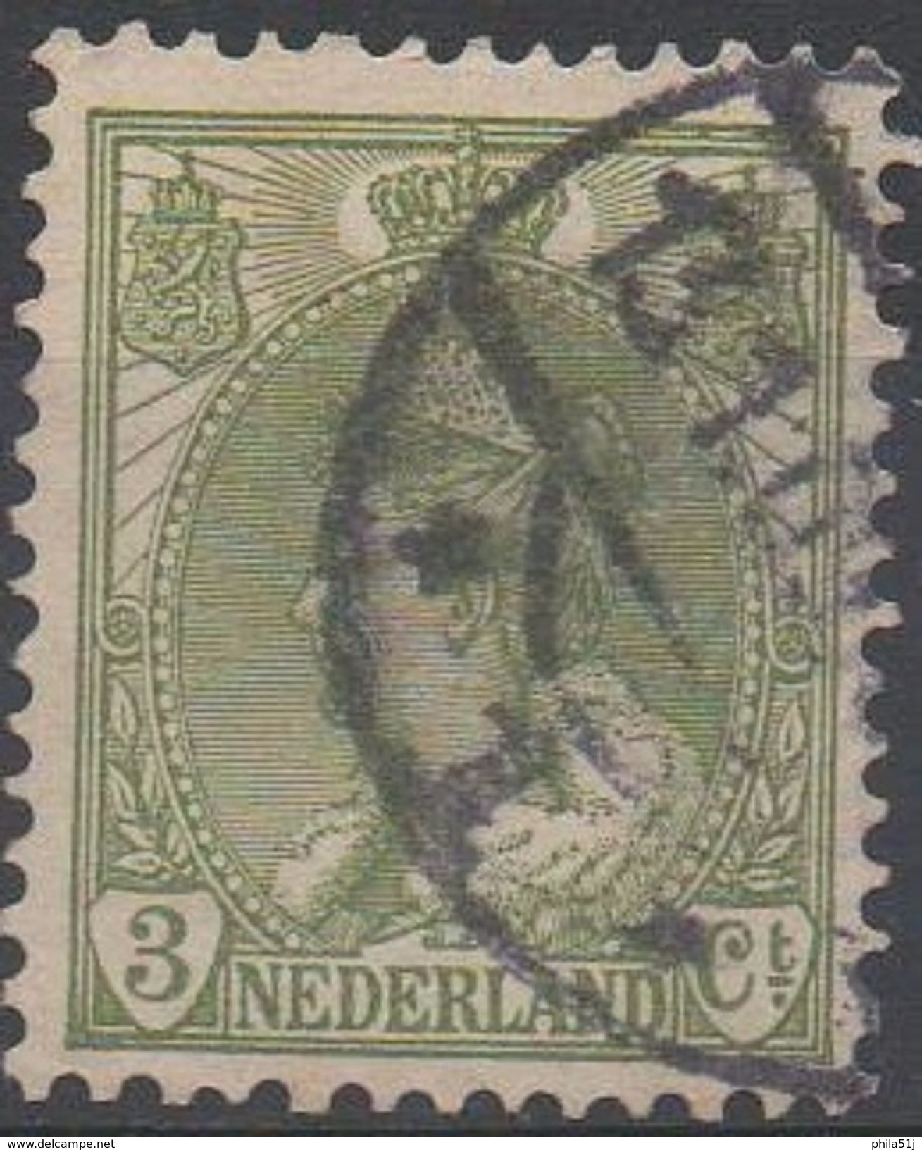 PAYS-BAS  N°50__OBL VOIR SCAN - Used Stamps