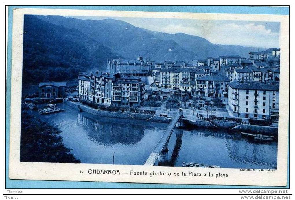 ONDARROA   -   Puente  Giratorio  De  La  Plaza A  La  Playa -  BELLE CARTE  - - Vizcaya (Bilbao)