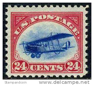 US C3 Mint Hinged 24c Airmail Of 1918 - 1b. 1918-1940 Neufs