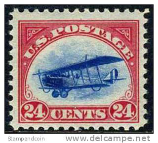 US C3 Mint Hinged 24c Airmail Of 1918 - 1b. 1918-1940 Ongebruikt