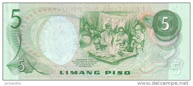 PHILIPPINES   5 Piso   Non Daté   Pick 160b    Signature 9   ***** BILLET  NEUF   ***** - Philippines