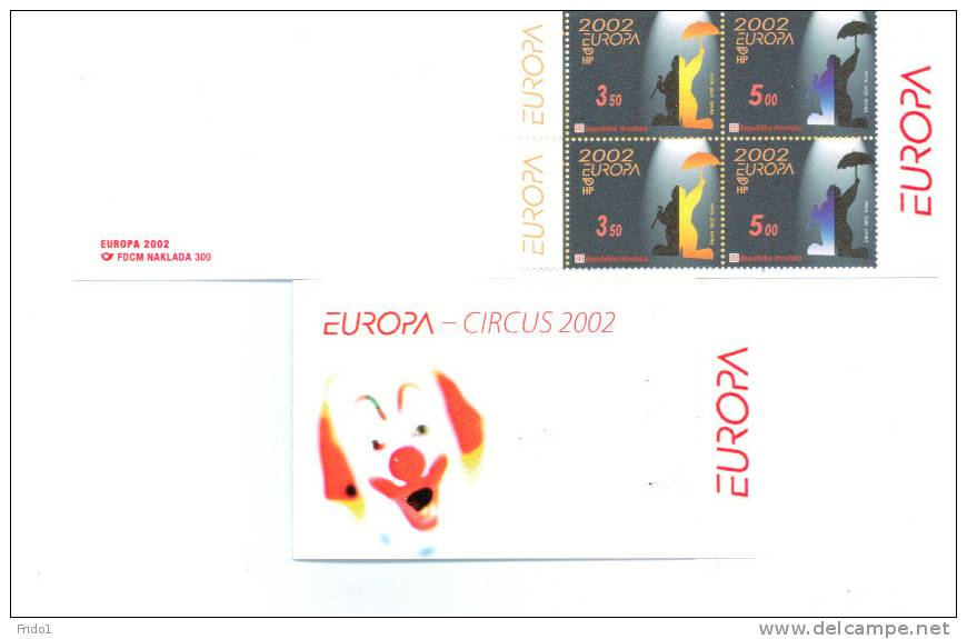 Kroatien / Croatia 2002 Europa Cept Markenheftchen Postfrisch / Europa Cept Booklet Unmounted Mint - 2002