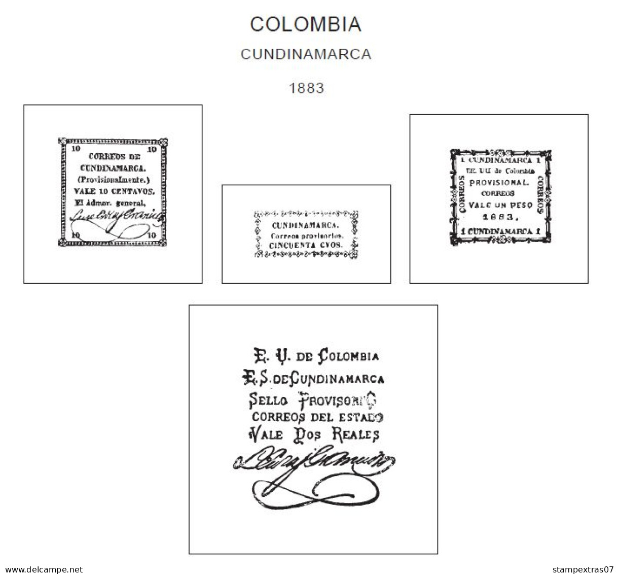 COLOMBIA STAMP ALBUM PAGES 1859-2011 (353 Pages) - Engels