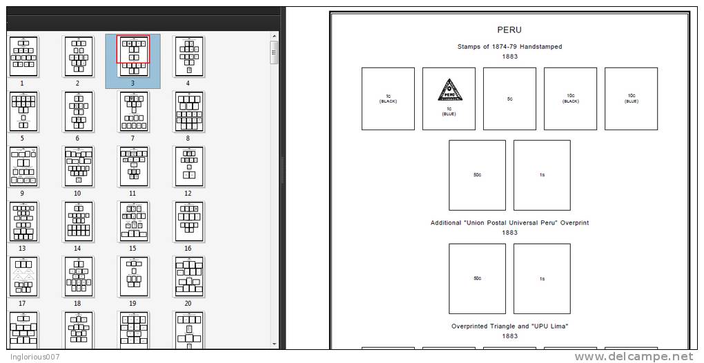 PERU STAMP ALBUM PAGES 1857-2011 (285 Pages) - Engels