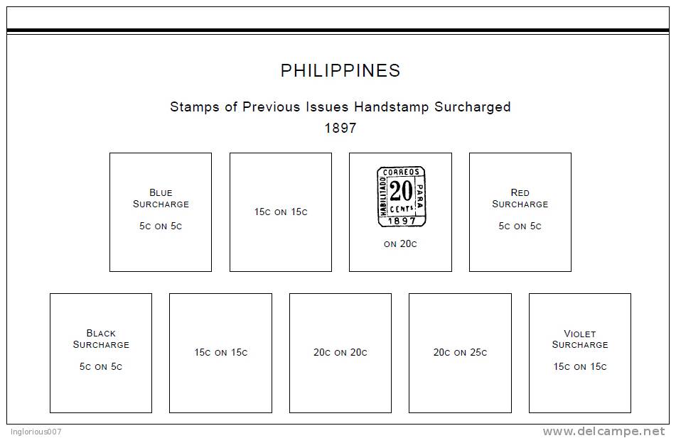 PHILIPPINES STAMP ALBUM PAGES 1946-2011 (548 Pages) - Englisch