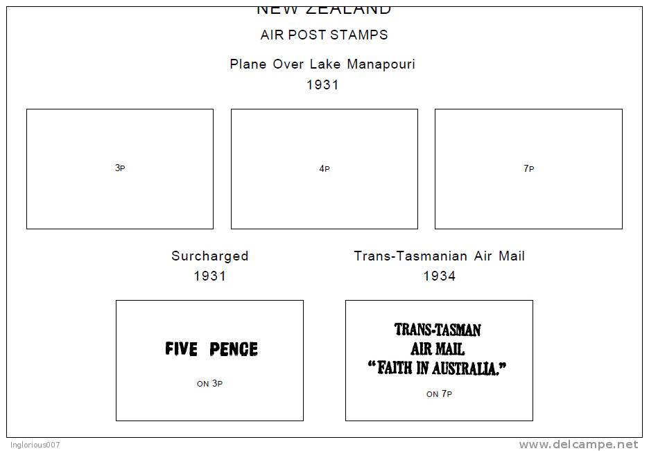 NEW ZEALAND STAMP ALBUM PAGES 1855-2011 (524 Pages) - Engels