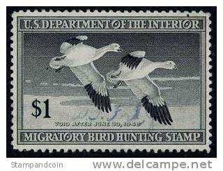 US RW14 SUPERB Used Duck Stamp From 1947 - Duck Stamps