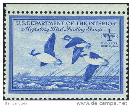 US RW15 SUPERB Mint Never Hinged Duck Stamp From 1948 - Duck Stamps