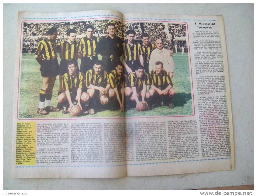 URUGUAY FUTBOL, FOOTBALL. AGUSTIN PRADO, PEÑAROL. MAGAZINE, REVISTA DEPORTIVA N° 53 1978 - [1] Tot 1980