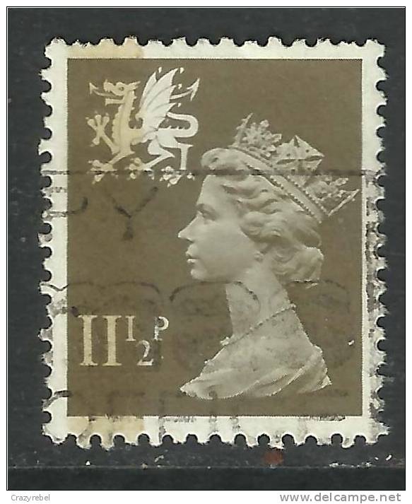 WALES GB 1981 11 1/2p DRAB USED MACHIN STAMP SG W35 (F188) - Pays De Galles