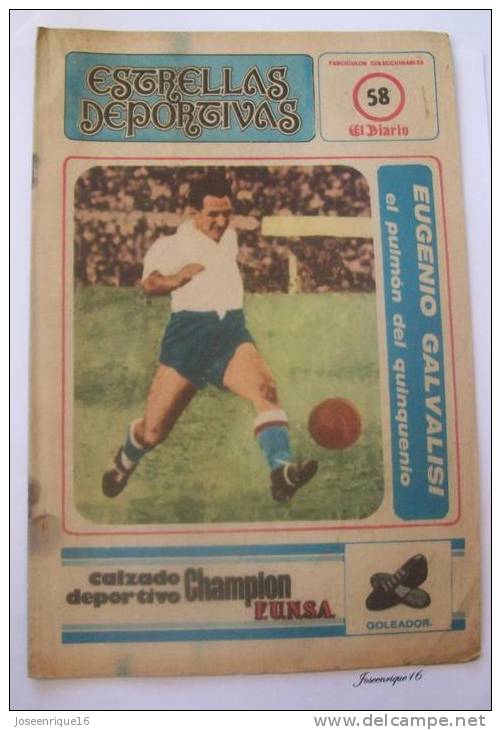 URUGUAY FUTBOL, FOOTBALL. EUGENIO GALVALISI (NACIONAL). MAGAZINE, REVISTA DEPORTIVA N° 58 1978 - [1] Fino Al 1980