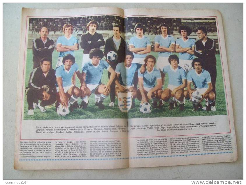 URUGUAY FUTBOL, FOOTBALL. SUDAMERICANO VENEZUELA 1977. MAGAZINE, REVISTA DEPORTIVA N° 68 1979 - [1] Fino Al 1980