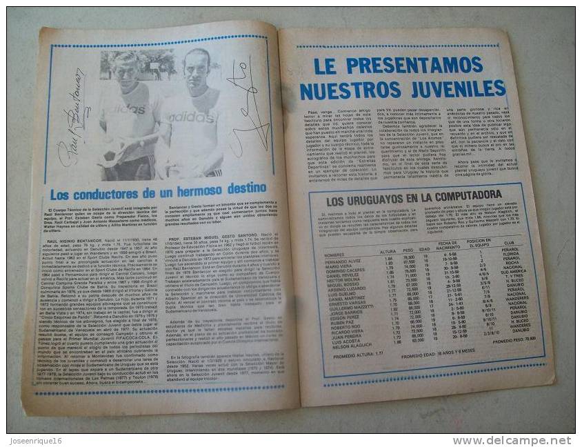 URUGUAY FUTBOL, FOOTBALL. FUERZA LA CELESTE. MAGAZINE, REVISTA DEPORTIVA N° 70 1979 - [1] Jusqu' à 1980