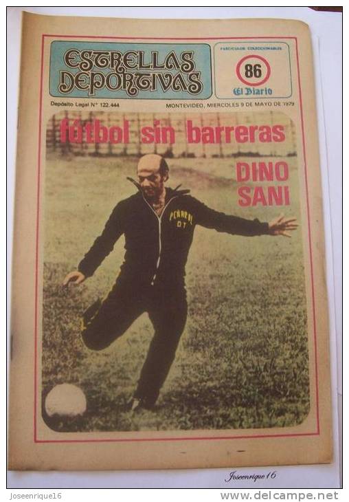 URUGUAY FUTBOL, FOOTBALL. DINO SANI, PEÑAROL. MAGAZINE, REVISTA DEPORTIVA N° 86 1979 - [1] Bis 1980