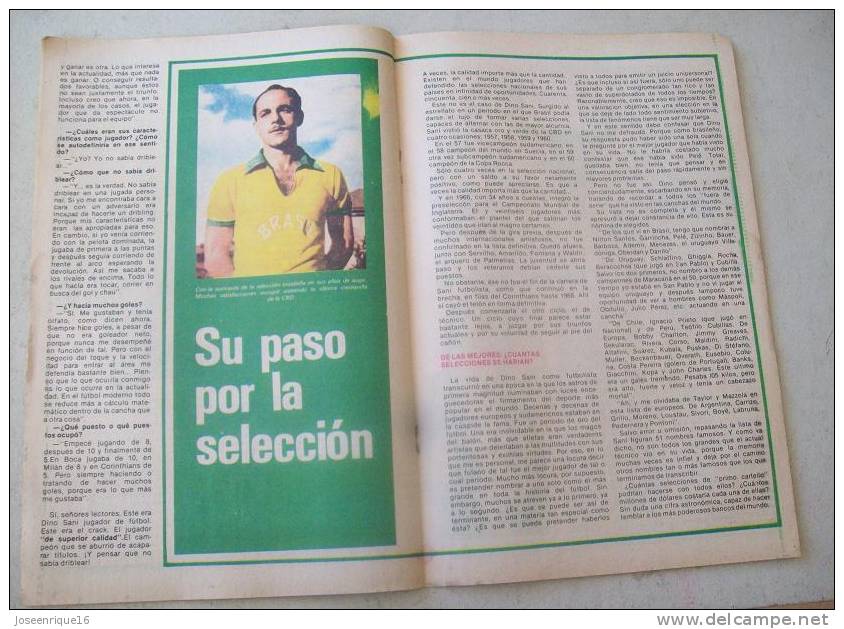 URUGUAY FUTBOL, FOOTBALL. DINO SANI, PEÑAROL. MAGAZINE, REVISTA DEPORTIVA N° 86 1979 - [1] Tot 1980