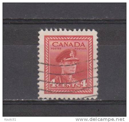 Canada YT 209 Obl : George VI En Uniforme - Used Stamps