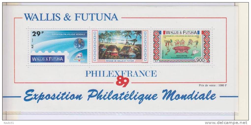 Wallis Et Futuna YT BF 4 ** : Philexfrance 89 - 1989 - Blocs-feuillets