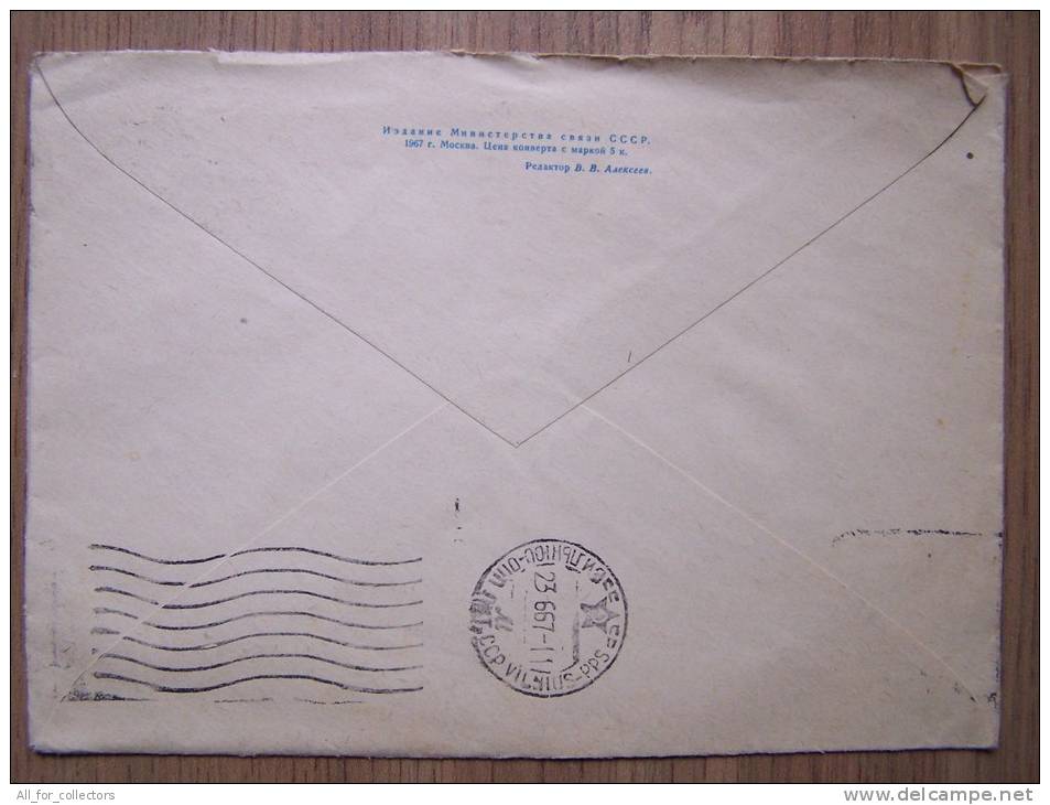 USSR Postal Stationery Sent From Russia Moscow To Lithuania On 1967 - Briefe U. Dokumente