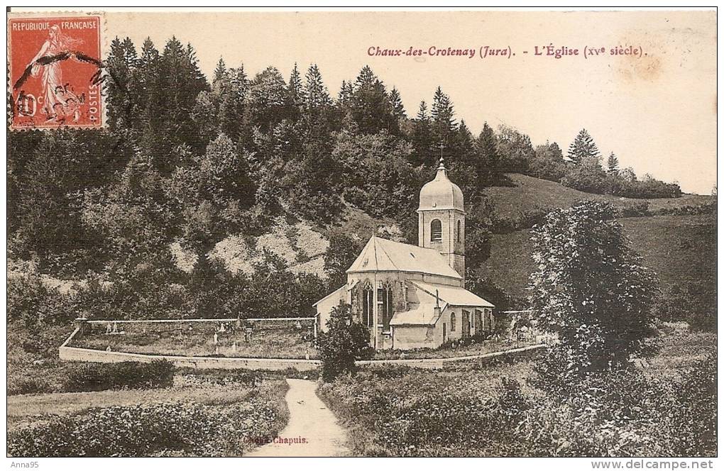 ANCIENNE CPA CHAUX DES CROTENAY L'église - Autres & Non Classés