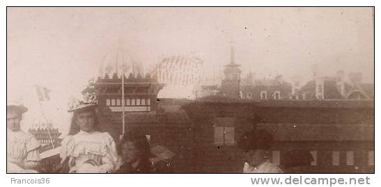 4 Photos De Biarritz En 1895 : Promenade à Dos D´ânes Bord De Mer Casino Avec Dôme Plage Du Port Vieux Et Côté Phare - Plaatsen